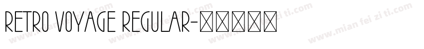 Retro Voyage Regular字体转换